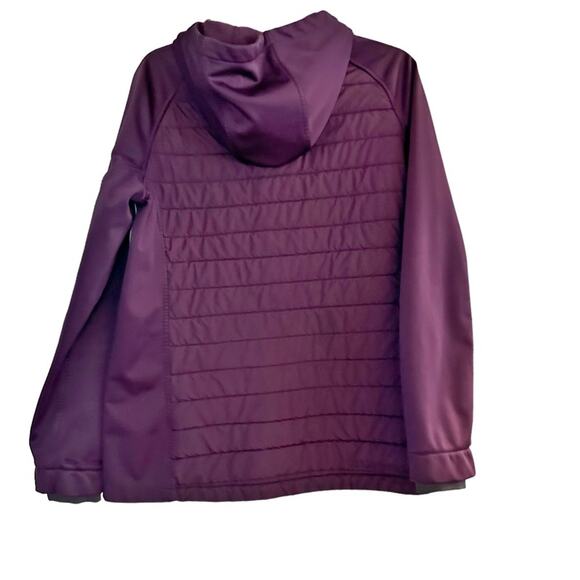 Under Armour UA Storm Plum Lightweight Quilted Hooded Jacket Zip Active Large - Picture 3 of 12